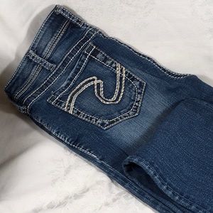 Silver jean co Natsuki Capri size waist 33